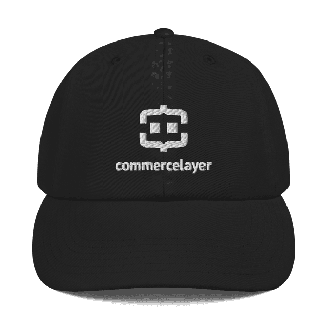 Black Baseball Hat with White Logo
